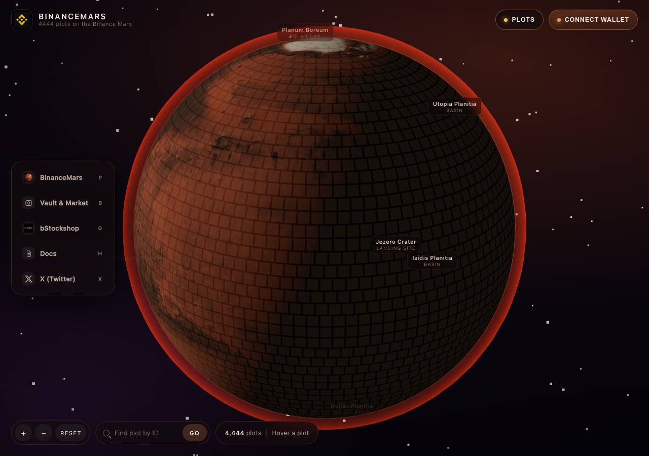 Screenshot of binancemars.xyz taken by the zone census on 2026-09-13