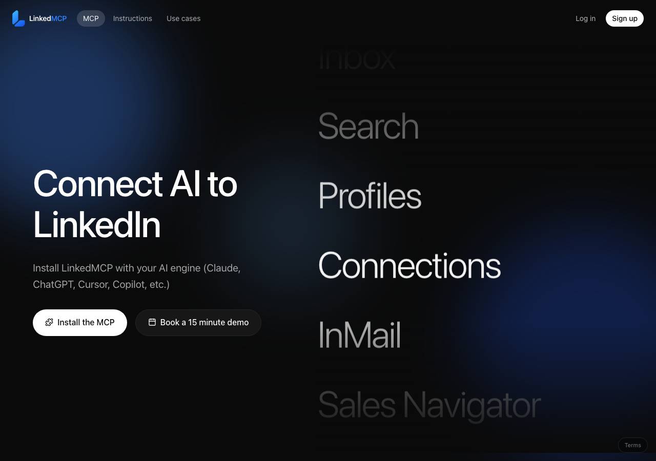 Screenshot of linkedinmcp.xyz taken by the zone census on 2026-09-13