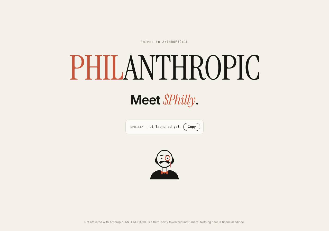 Screenshot of philanthropic.tech taken by the zone census on 2026-09-13