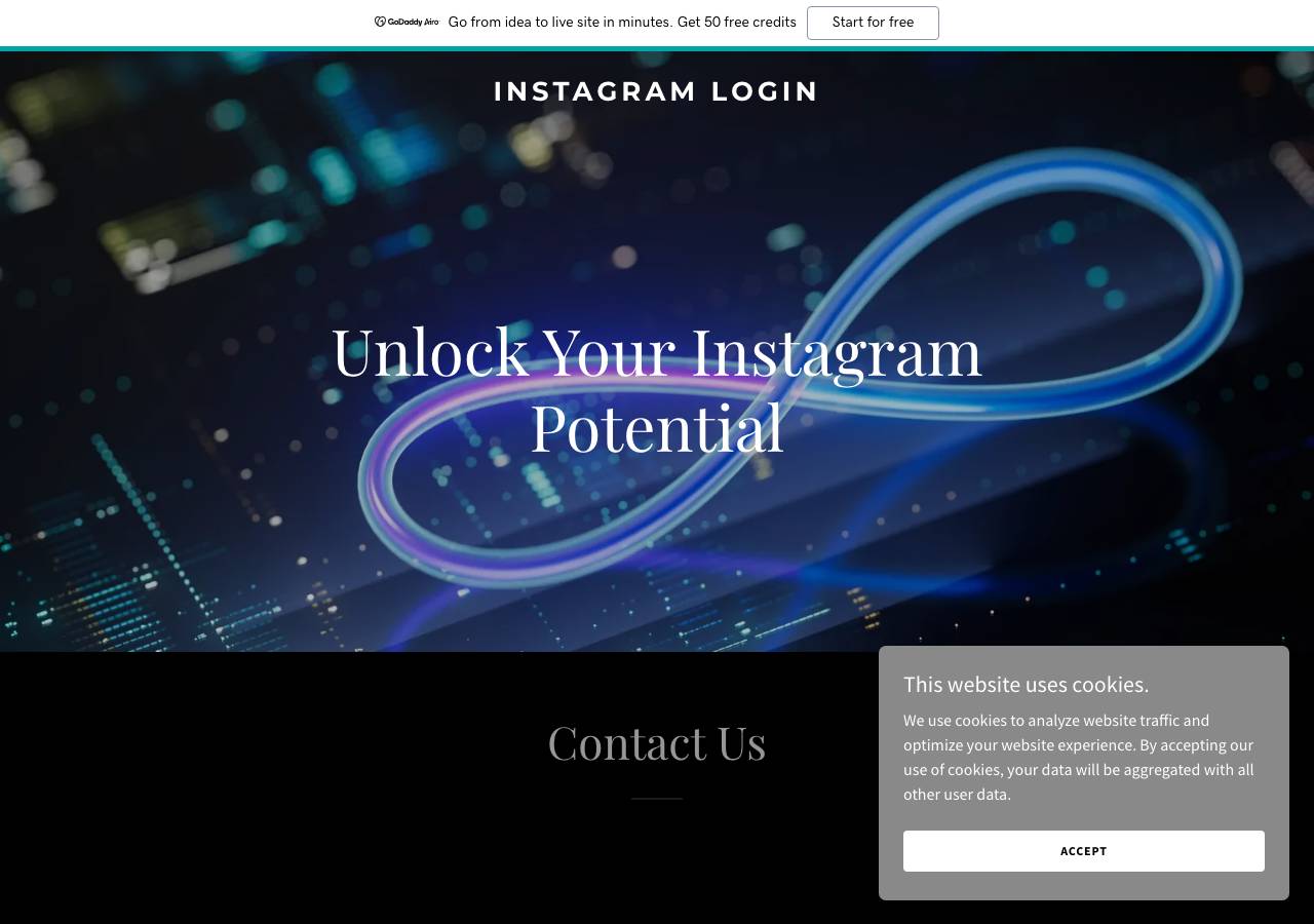 Screenshot of instagramlogin.online taken by the zone census on 2026-09-14