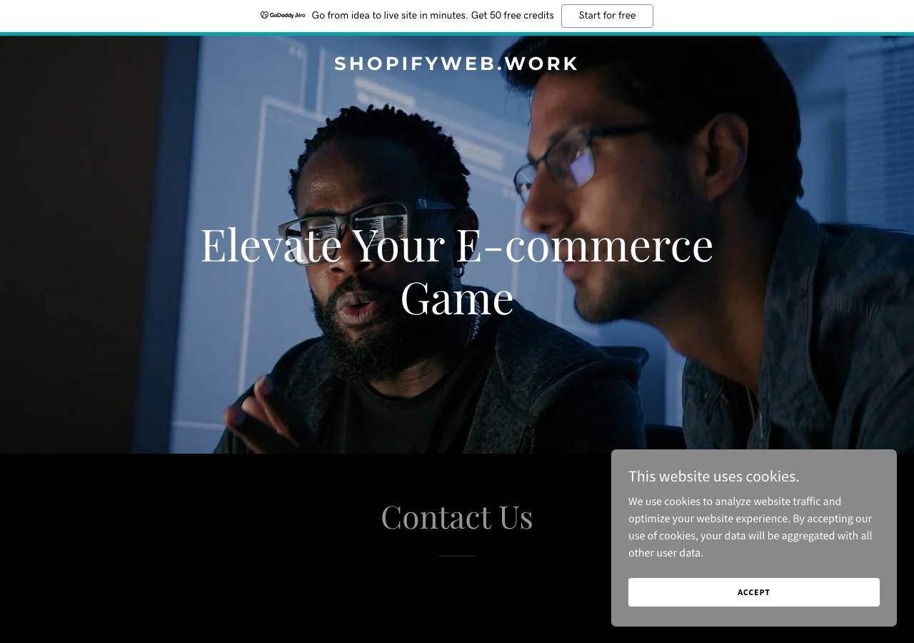 Screenshot of shopifyweb.work taken by the zone census on 2026-09-14