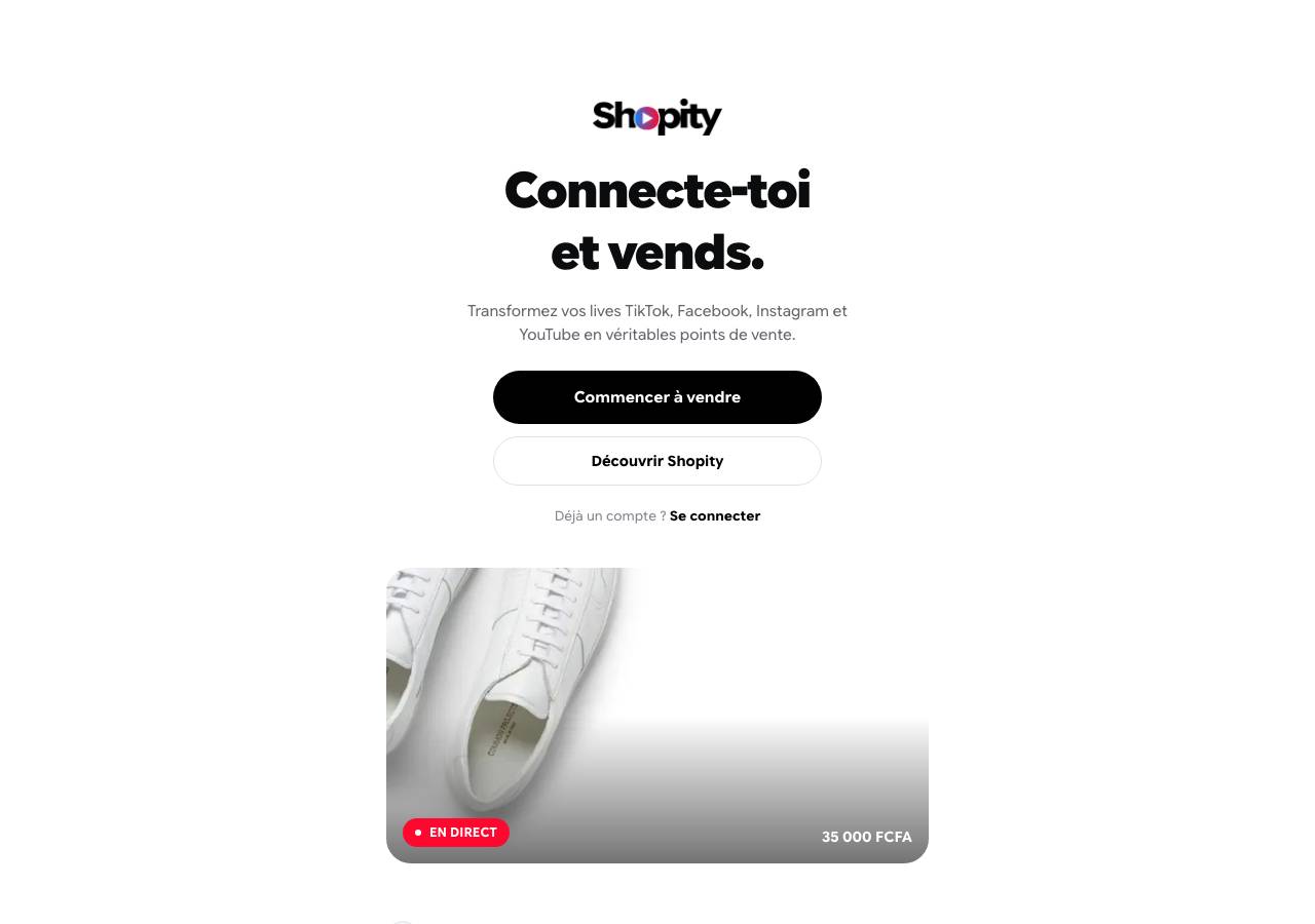 Screenshot of shopity.live taken by the zone census on 2026-09-14