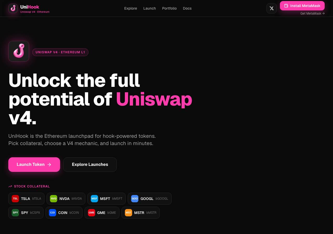 Screenshot of unihook.click taken by the zone census on 2026-09-14