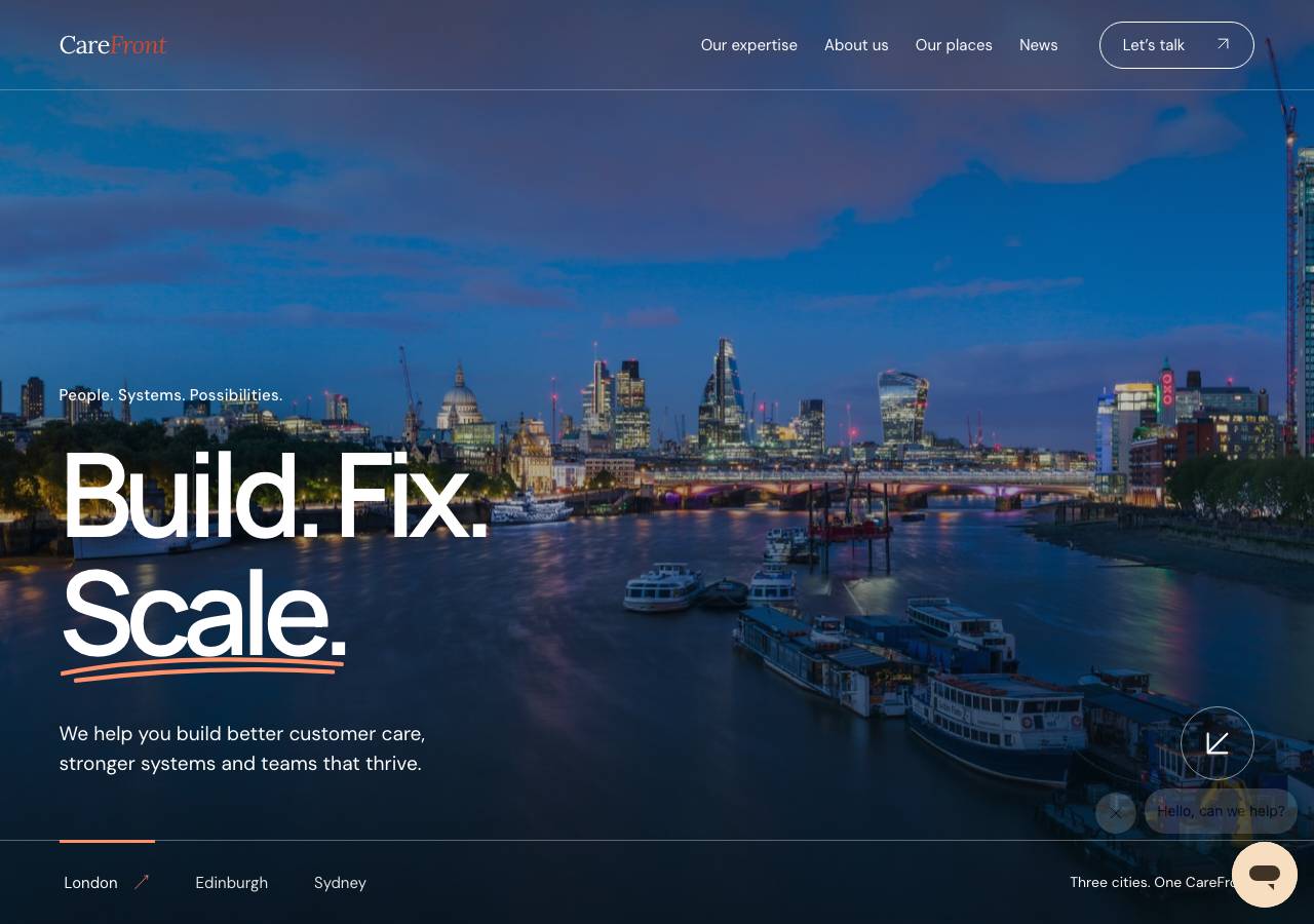 Screenshot of carefront.icu taken by the zone census on 2026-09-15