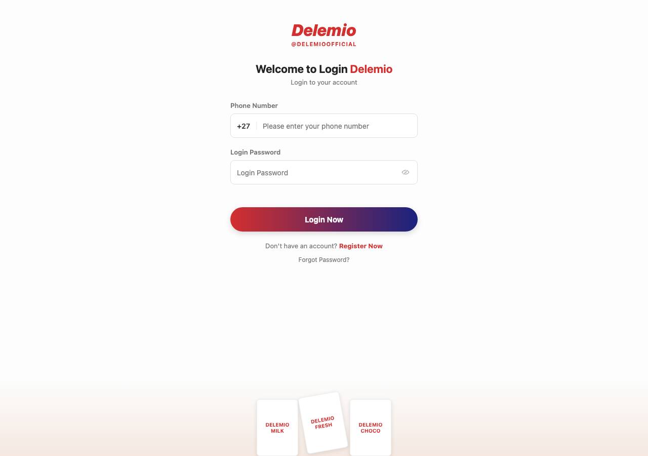 Screenshot of delemio.online taken by the zone census on 2026-09-15