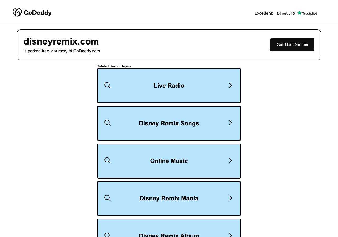 Screenshot of disneyremix.com taken by the zone census on 2026-09-15