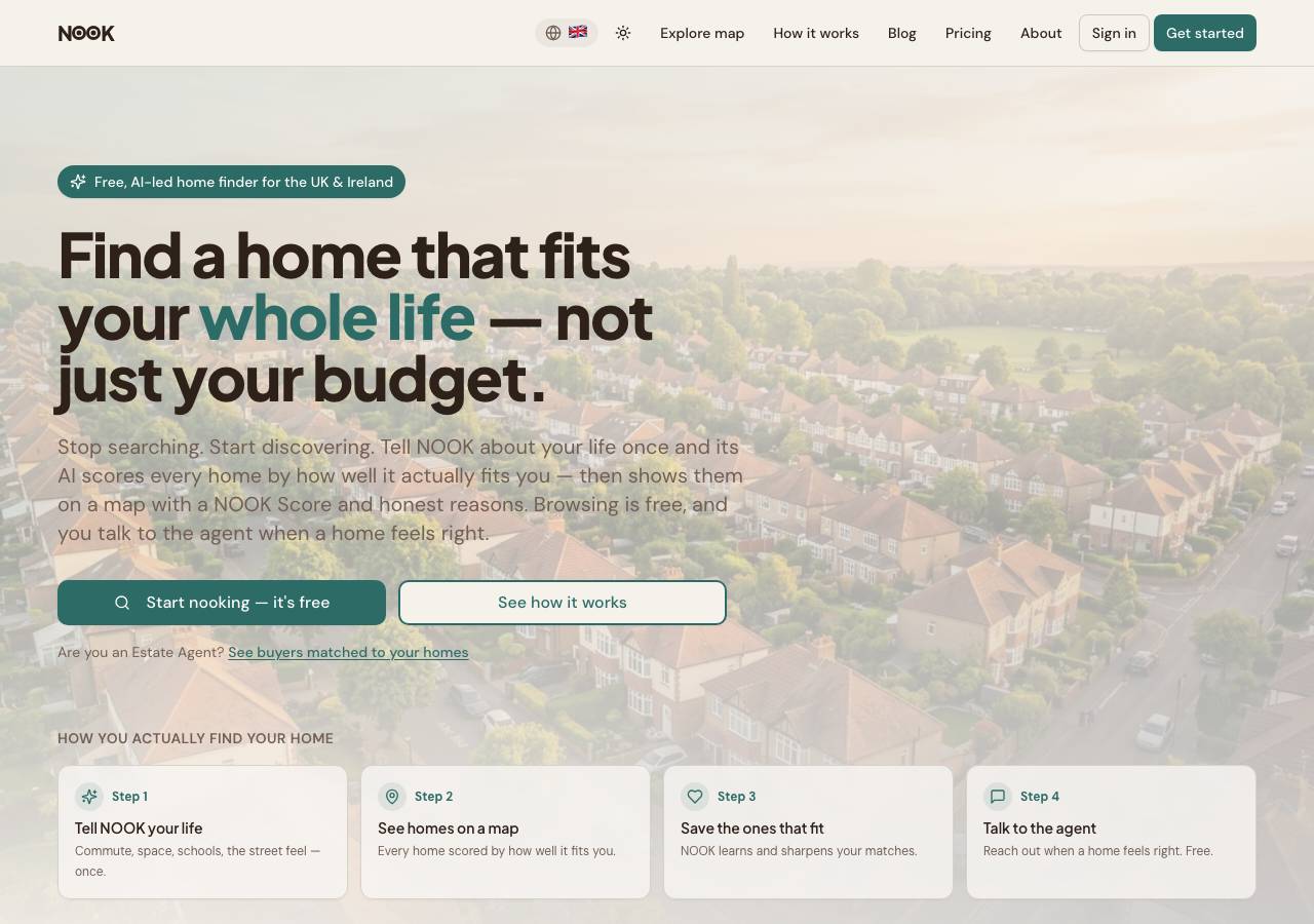 Screenshot of nooking.homes taken by the zone census on 2026-09-15