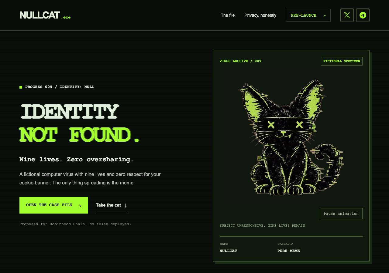 Screenshot of nullcat.fun taken by the zone census on 2026-09-15