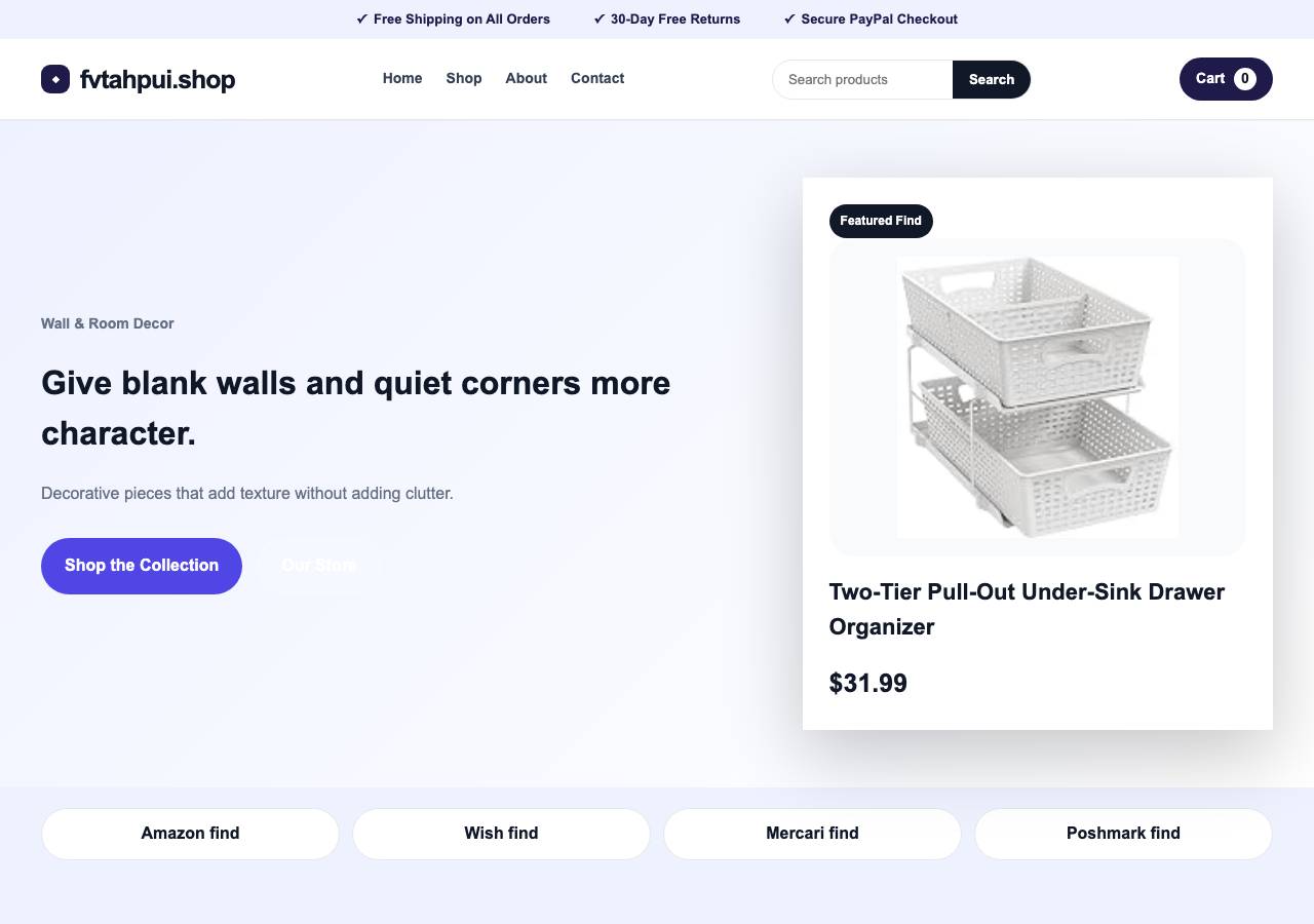 Screenshot of fvtahpui.shop taken by the zone census on 2026-09-16