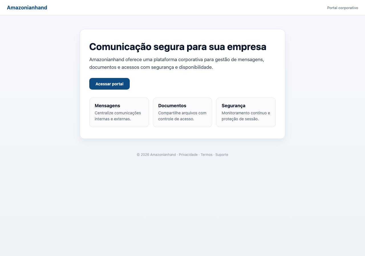 Screenshot of amazonianhand.com taken by the zone census on 2026-09-17