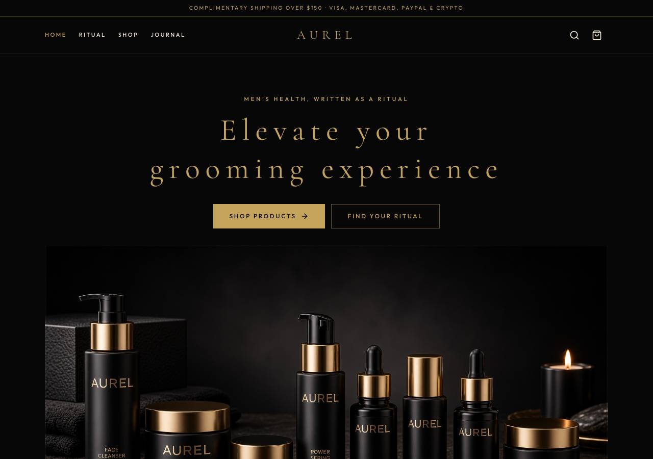 Screenshot of aurelskincare.vip taken by the zone census on 2026-09-17
