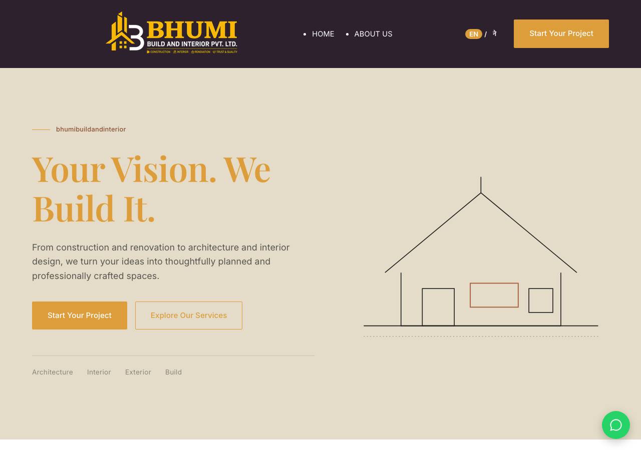 Screenshot of bhumibuild.xyz taken by the zone census on 2026-09-17