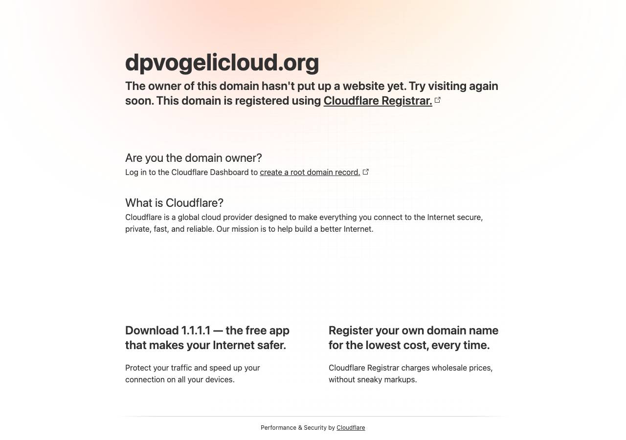 Screenshot of dpvogelicloud.org taken by the zone census on 2026-09-17