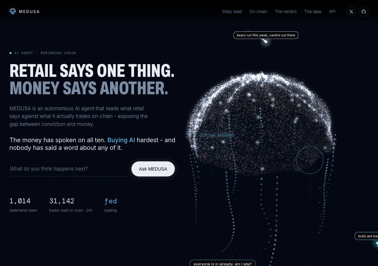 Screenshot of medusa-ai.pro taken by the zone census on 2026-09-17