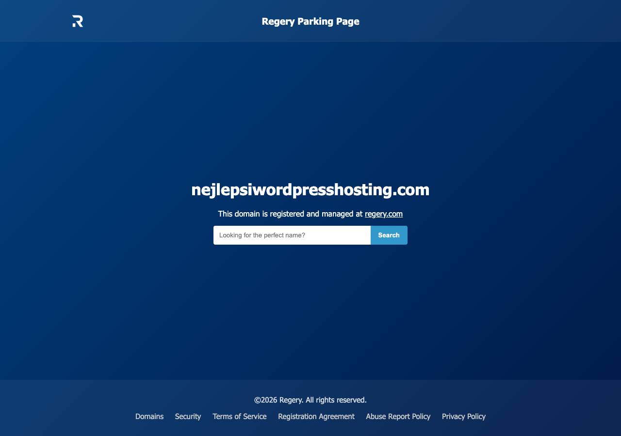 Screenshot of nejlepsiwordpresshosting.com taken by the zone census on 2026-09-17