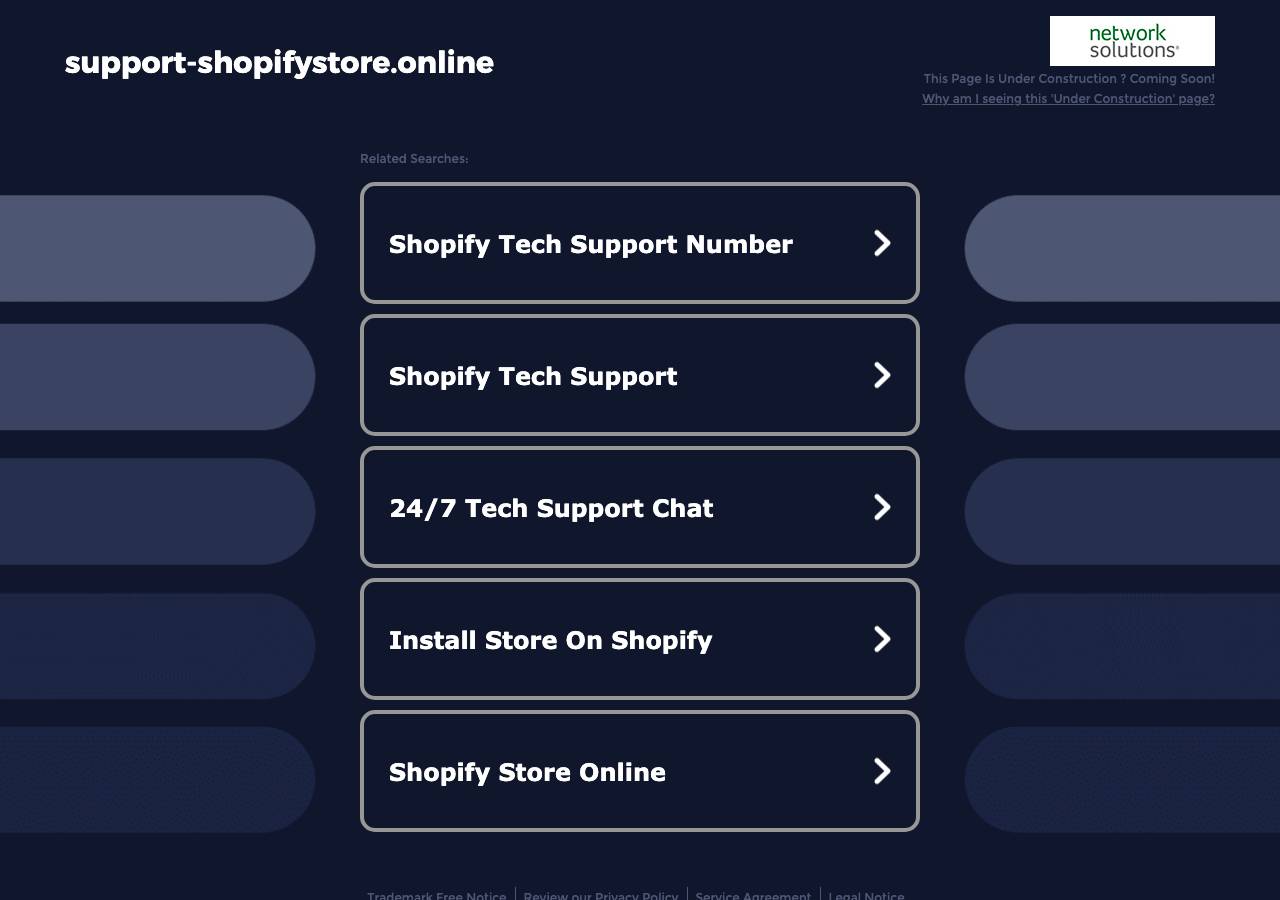 Screenshot of support-shopifystore.online taken by the zone census on 2026-09-17