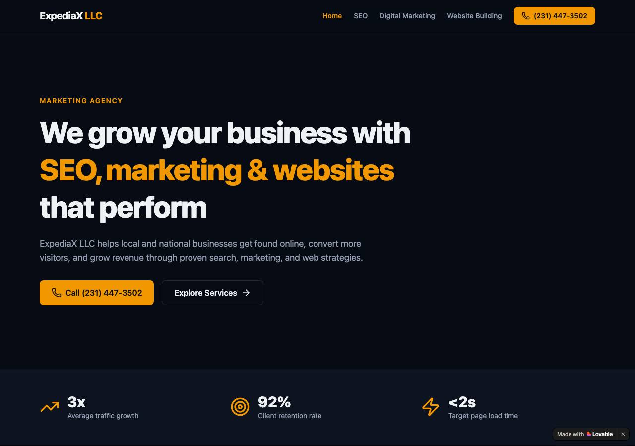Screenshot of expediax.online taken by the zone census on 2026-09-18
