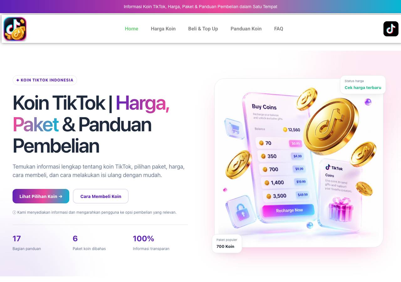 Screenshot of kointiktok.org taken by the zone census on 2026-09-18