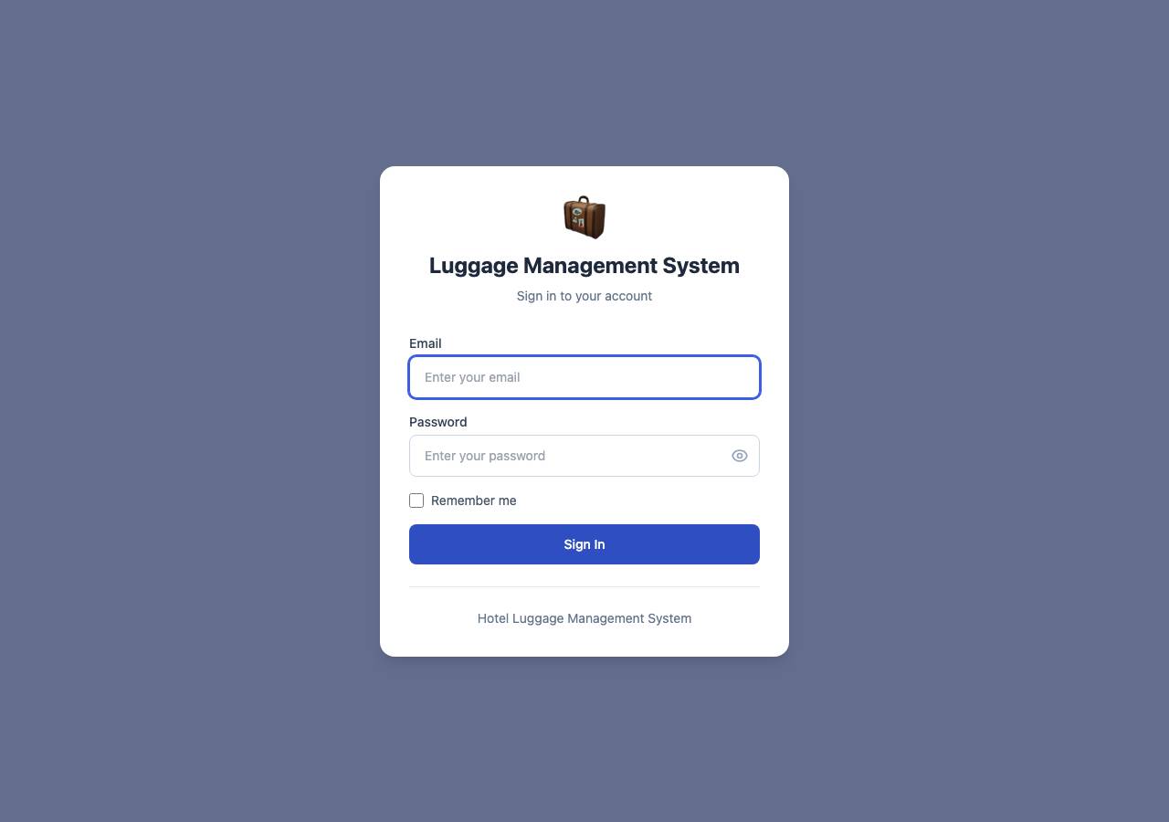 Screenshot of luggagedesk.cloud taken by the zone census on 2026-09-18