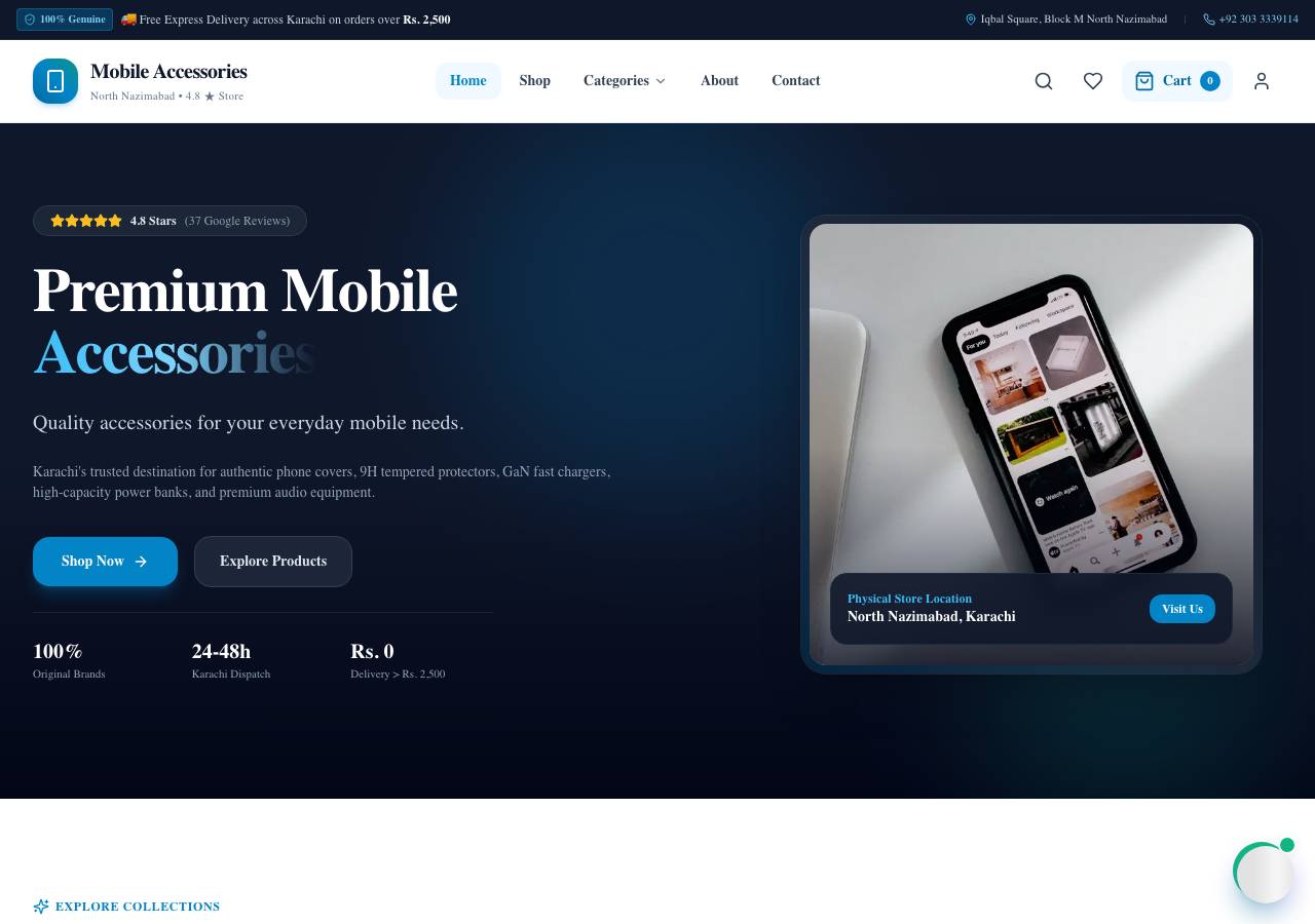 Screenshot of mobile-accessories.store taken by the zone census on 2026-09-18