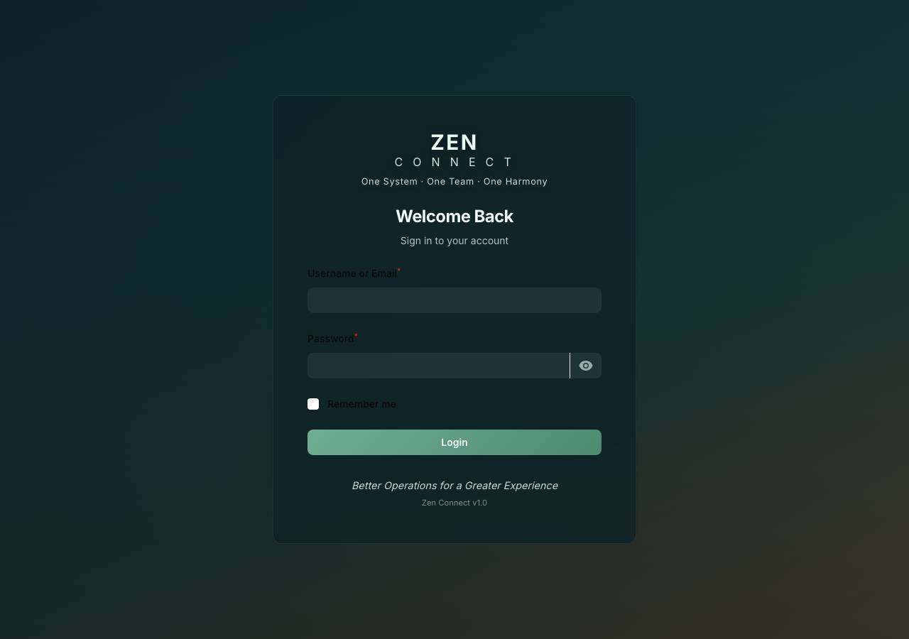 Screenshot of zenconnect.online taken by the zone census on 2026-09-18