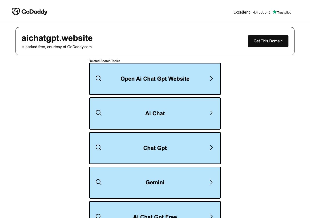 Screenshot of aichatgpt.website taken by the zone census on 2026-09-19