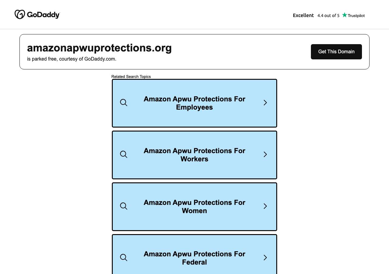 Screenshot of amazonapwuprotections.org taken by the zone census on 2026-09-19