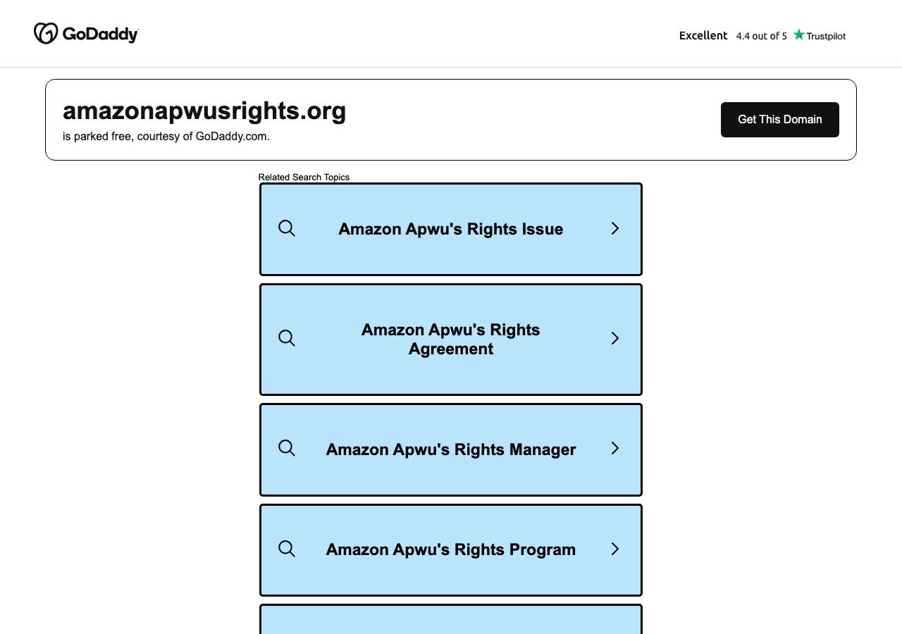 Screenshot of amazonapwusrights.org taken by the zone census on 2026-09-19