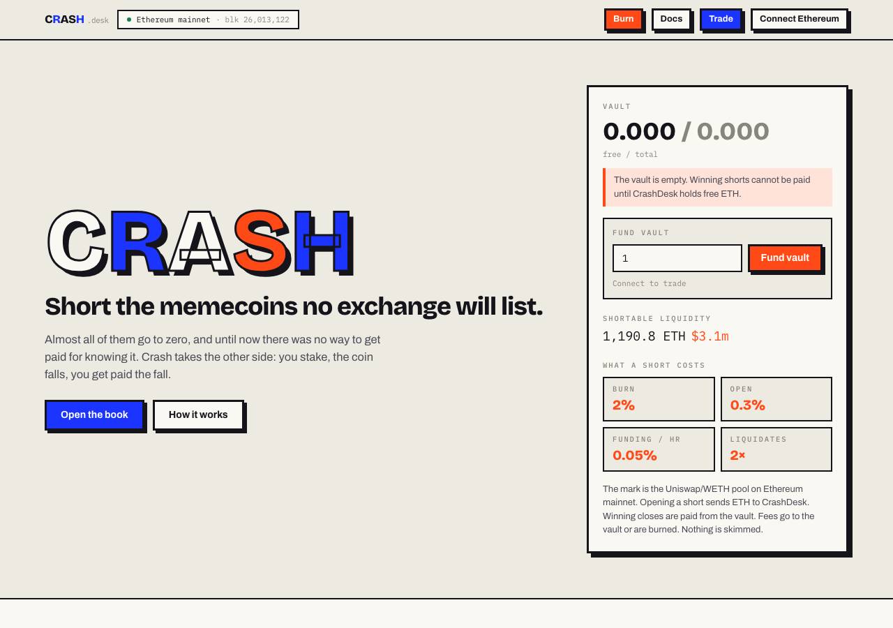 Screenshot of crashv4.fun taken by the zone census on 2026-09-19