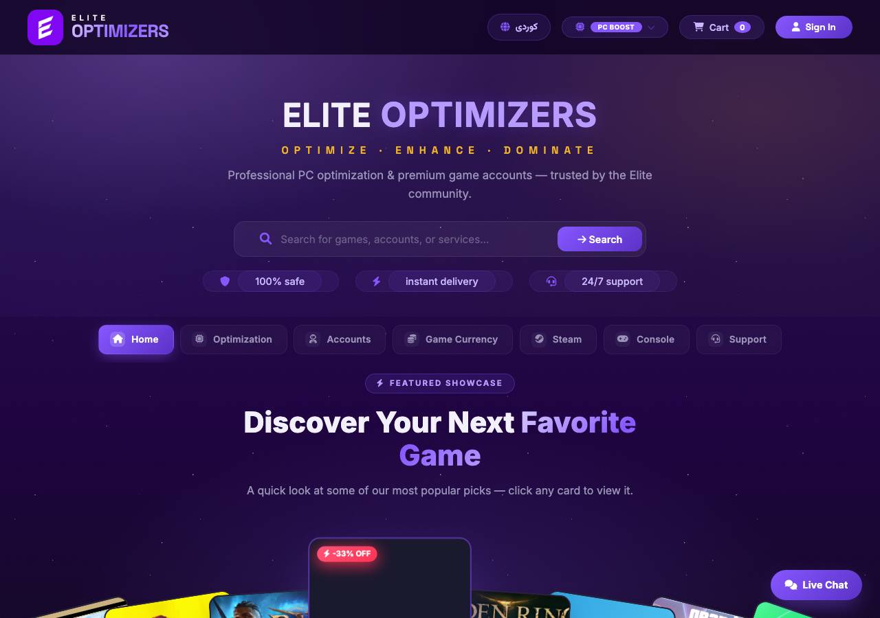 Screenshot of eliteservice.store taken by the zone census on 2026-09-19
