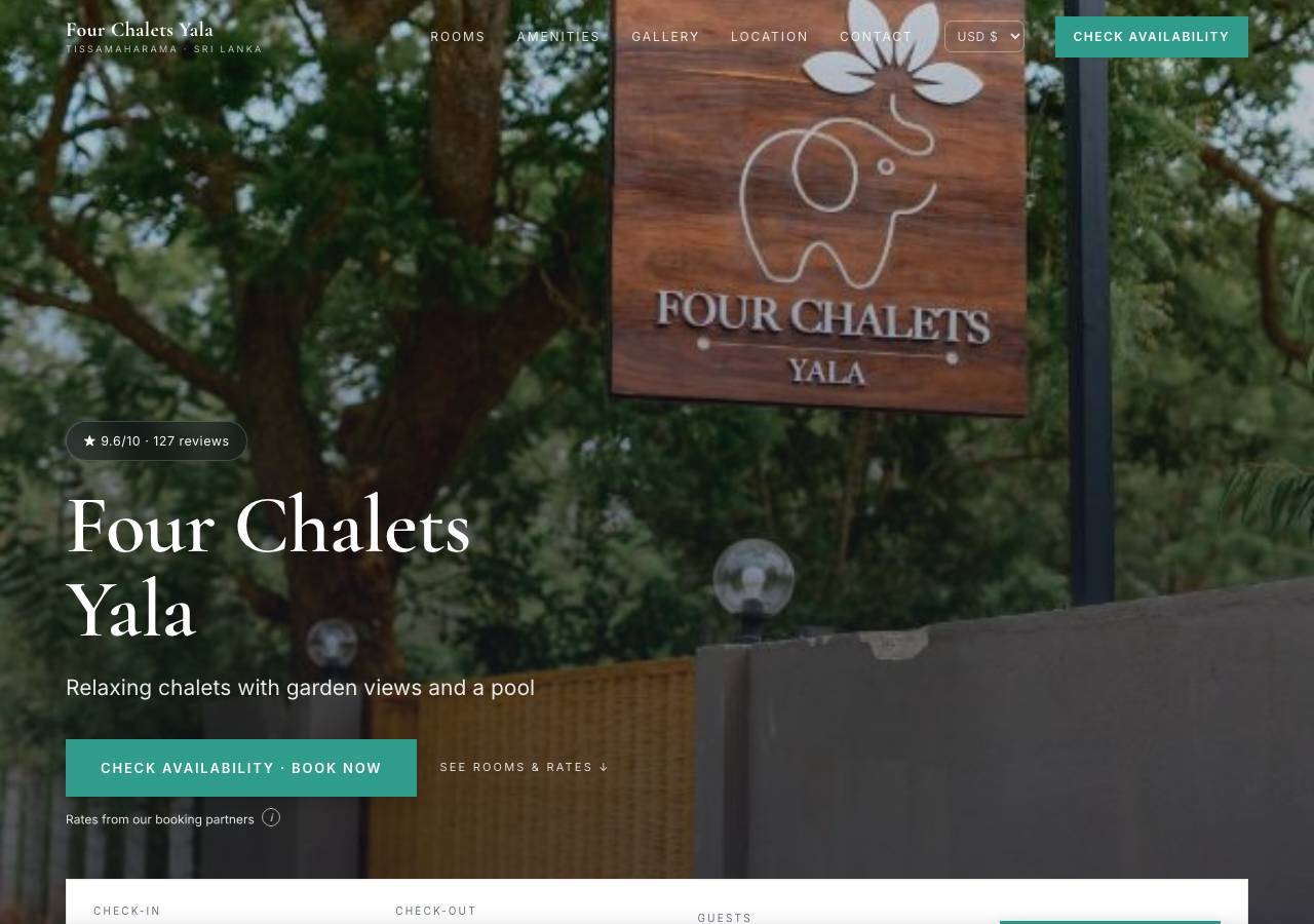 Screenshot of four-chalets-yala.site taken by the zone census on 2026-09-19