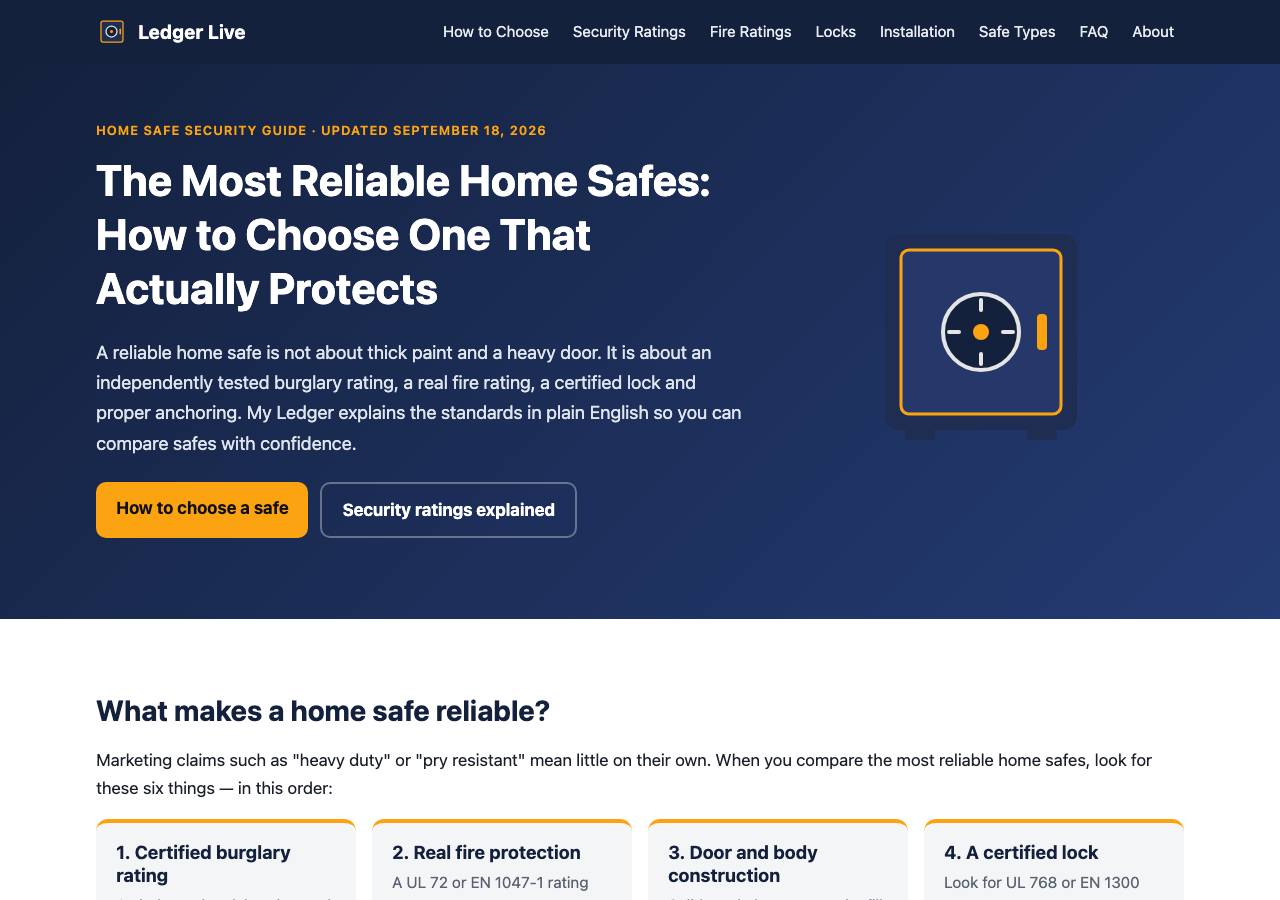 Screenshot of ledger-secured.org taken by the zone census on 2026-09-19