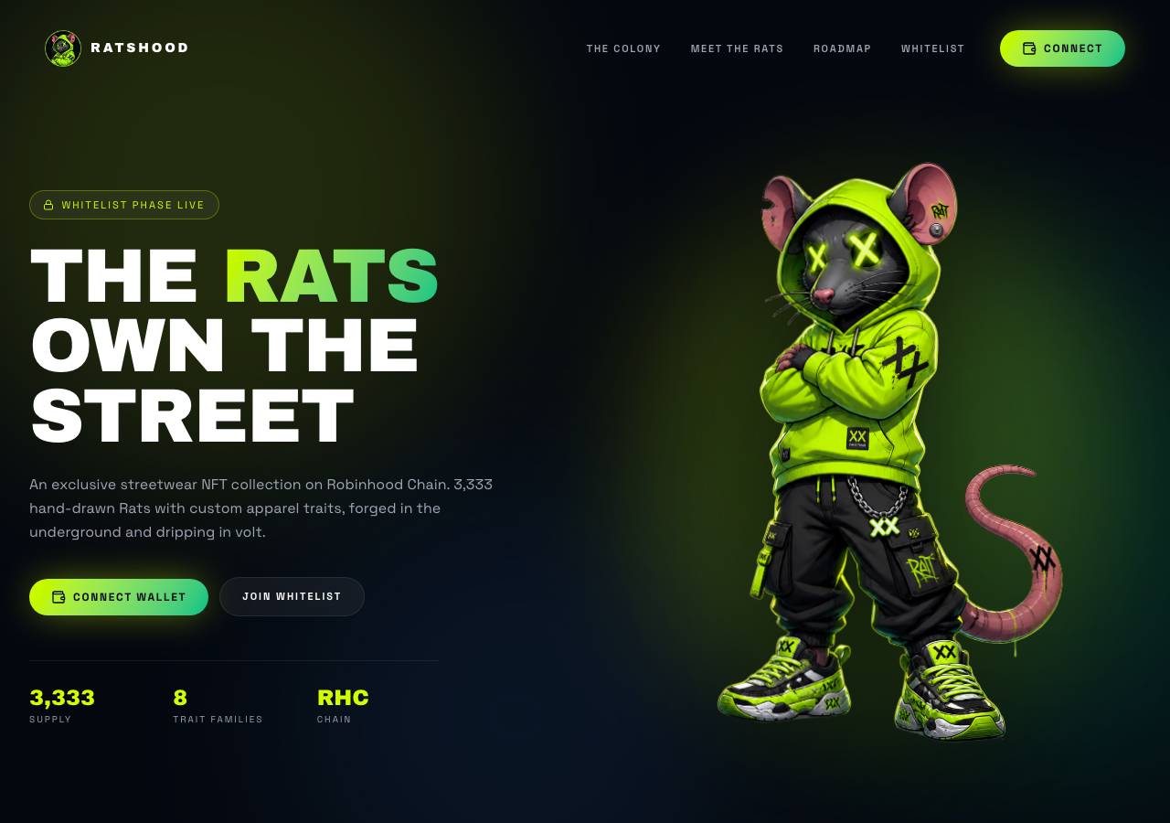 Screenshot of ratshood.xyz taken by the zone census on 2026-09-19