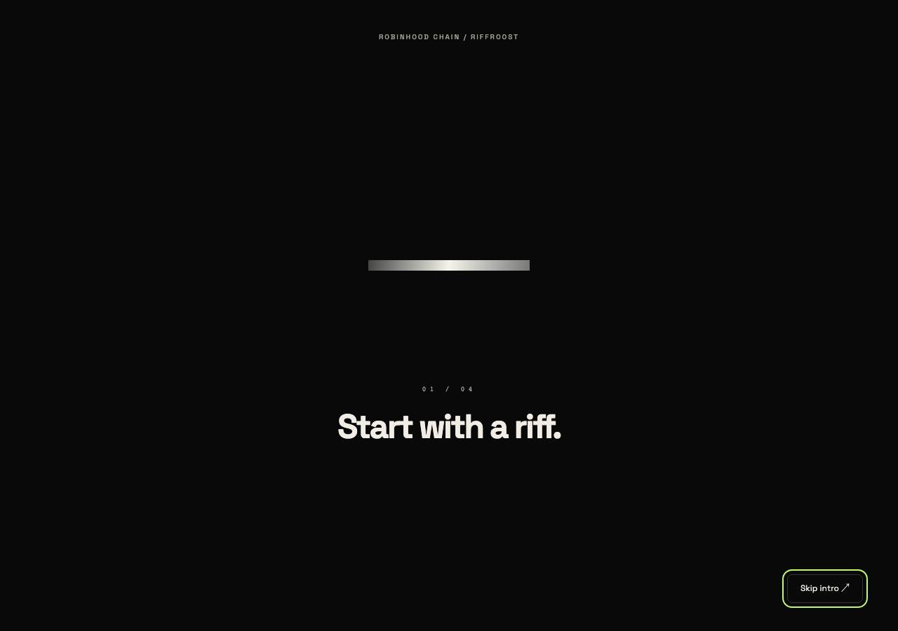 Screenshot of riffroost.xyz taken by the zone census on 2026-09-19