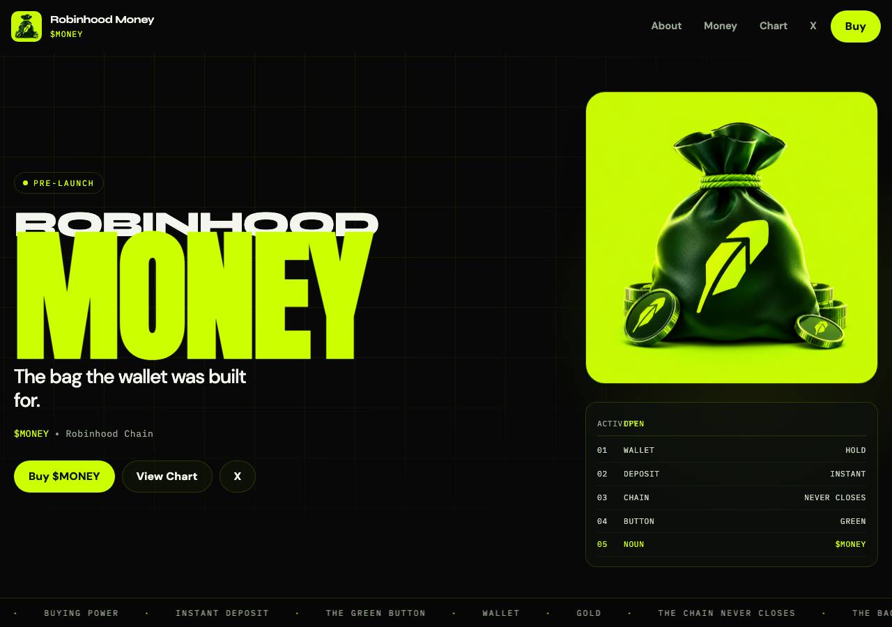 Screenshot of robinhoodmoney.lol taken by the zone census on 2026-09-19