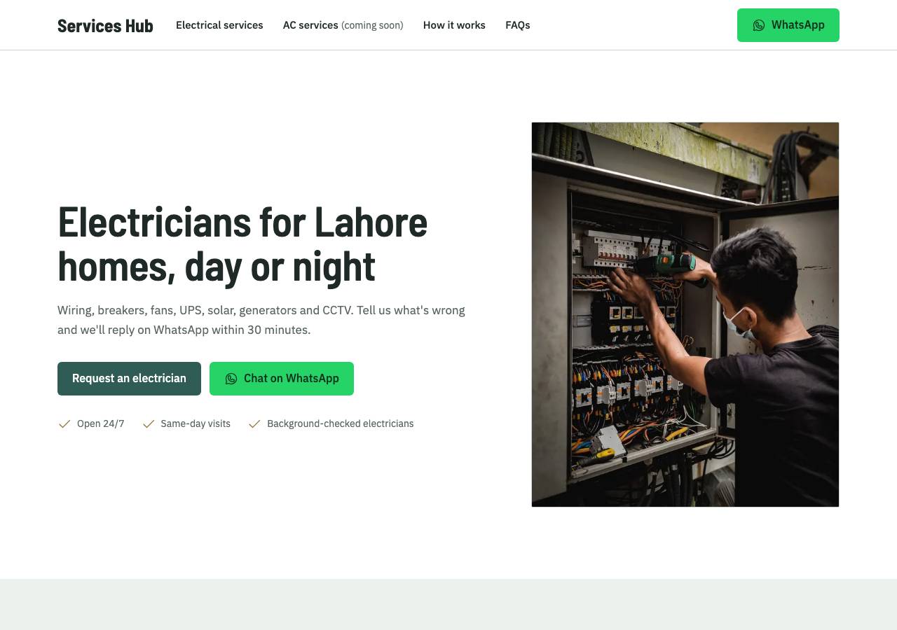 Screenshot of serviceshub.site taken by the zone census on 2026-09-19