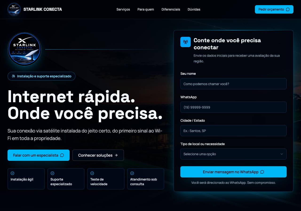 Screenshot of starlinkconecta.store taken by the zone census on 2026-09-19