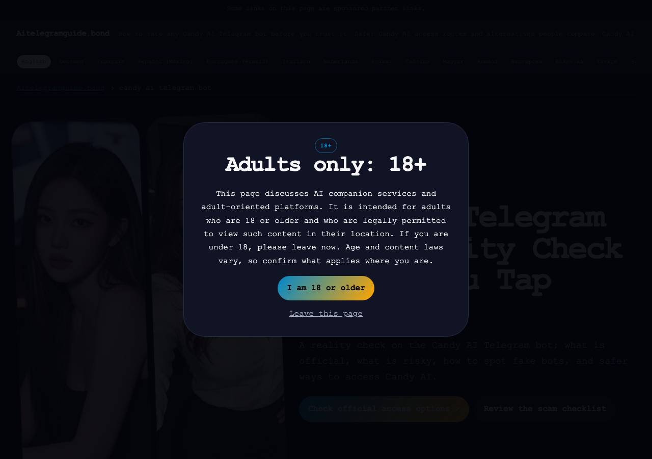 Screenshot of aitelegramguide.bond taken by the zone census on 2026-09-20