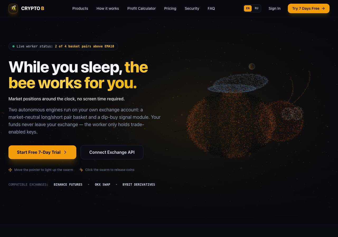 Screenshot of criptobee.online taken by the zone census on 2026-09-20