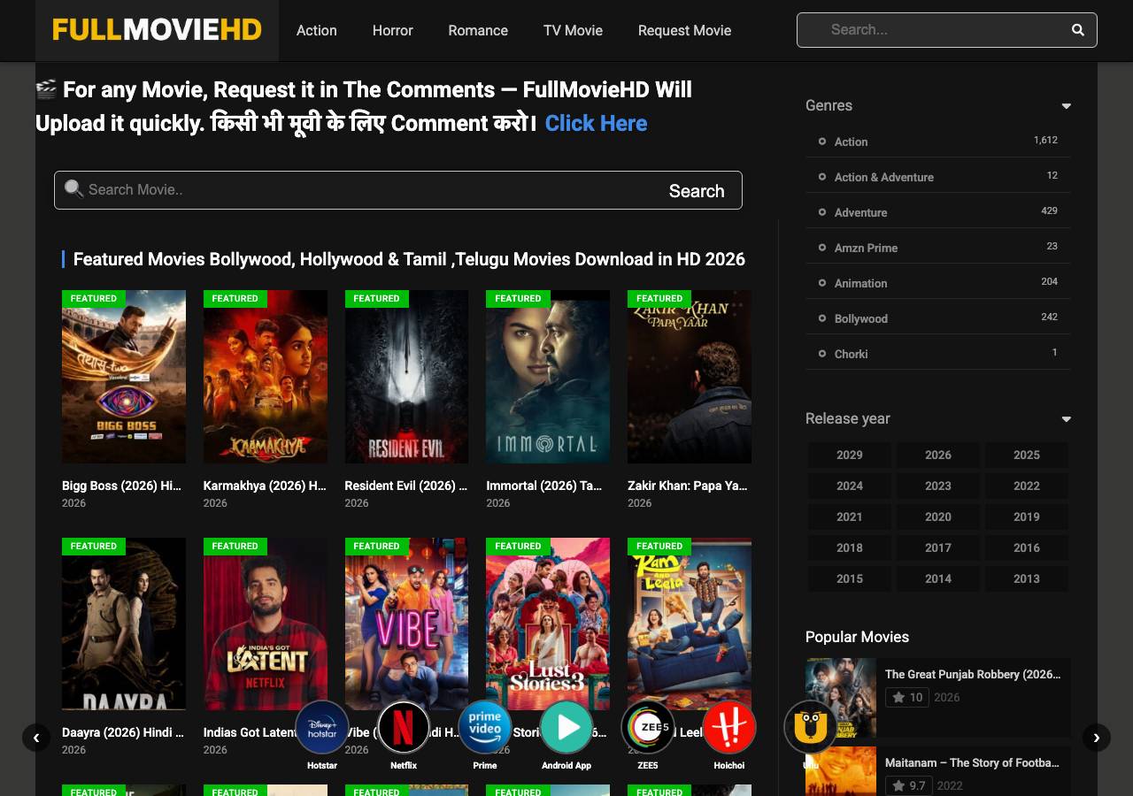 Screenshot of fullmoviehd.men taken by the zone census on 2026-09-20