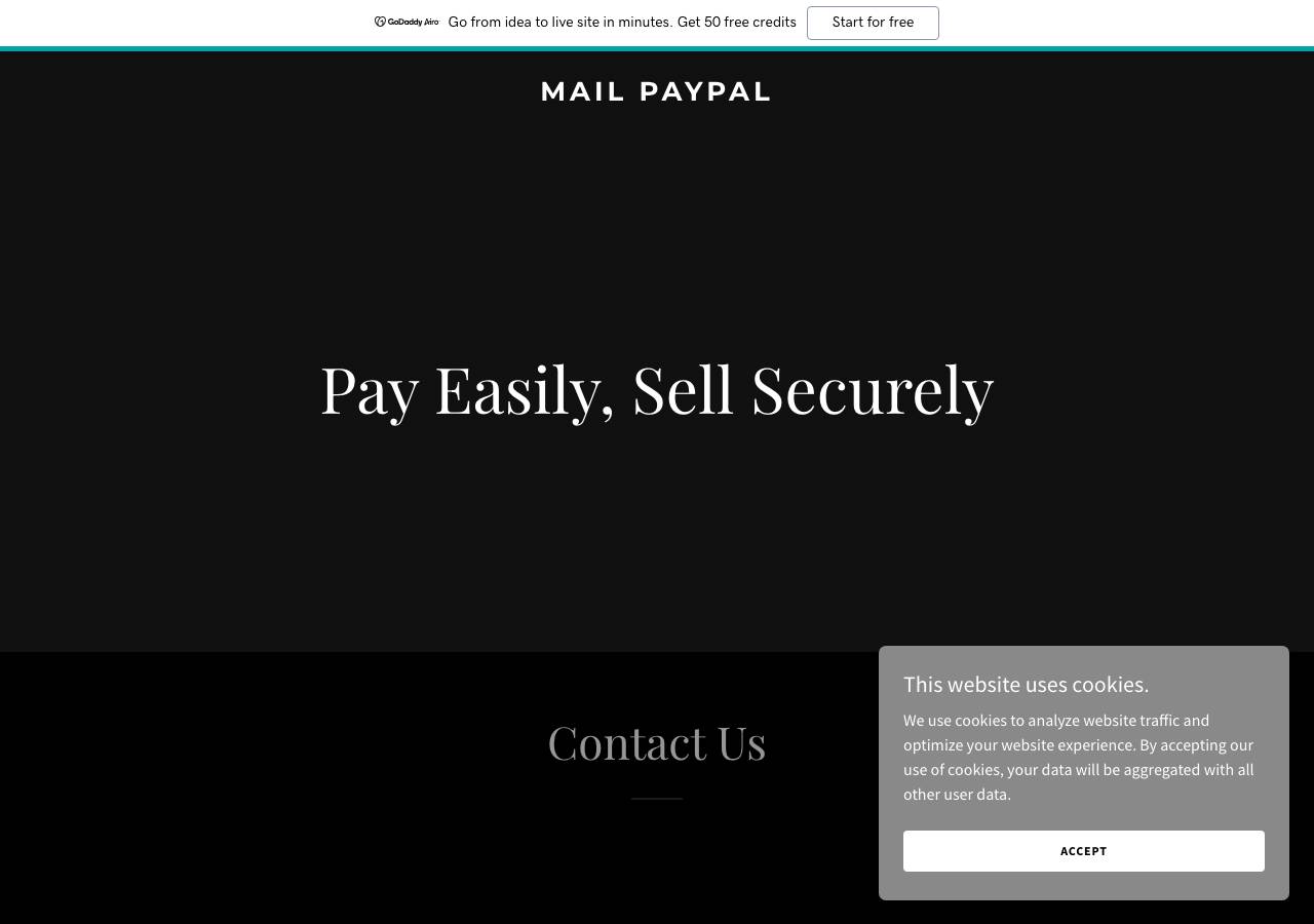 Screenshot of mailpaypal.online taken by the zone census on 2026-09-20