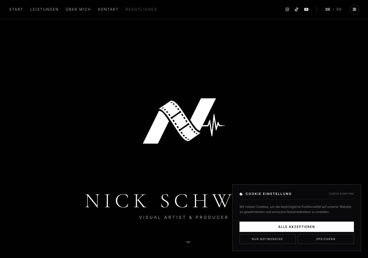 Screenshot of nickschwabe.info taken by the zone census on 2026-09-20