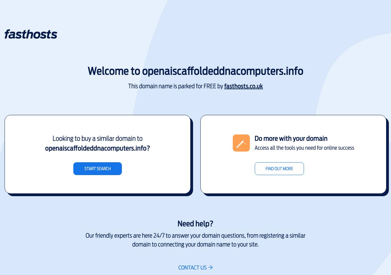 Screenshot of openaiscaffoldeddnacomputers.info taken by the zone census on 2026-09-20