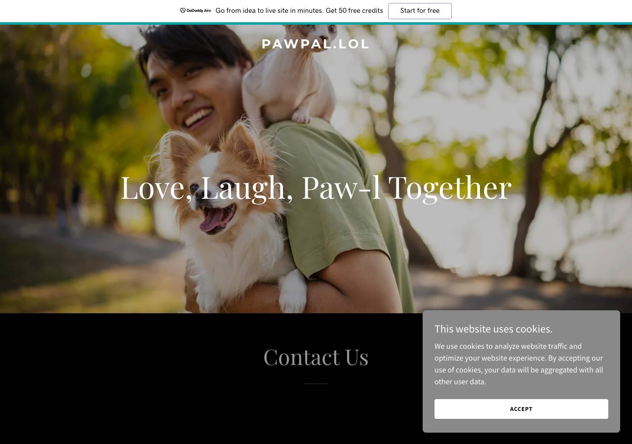 Screenshot of pawpal.lol taken by the zone census on 2026-09-20