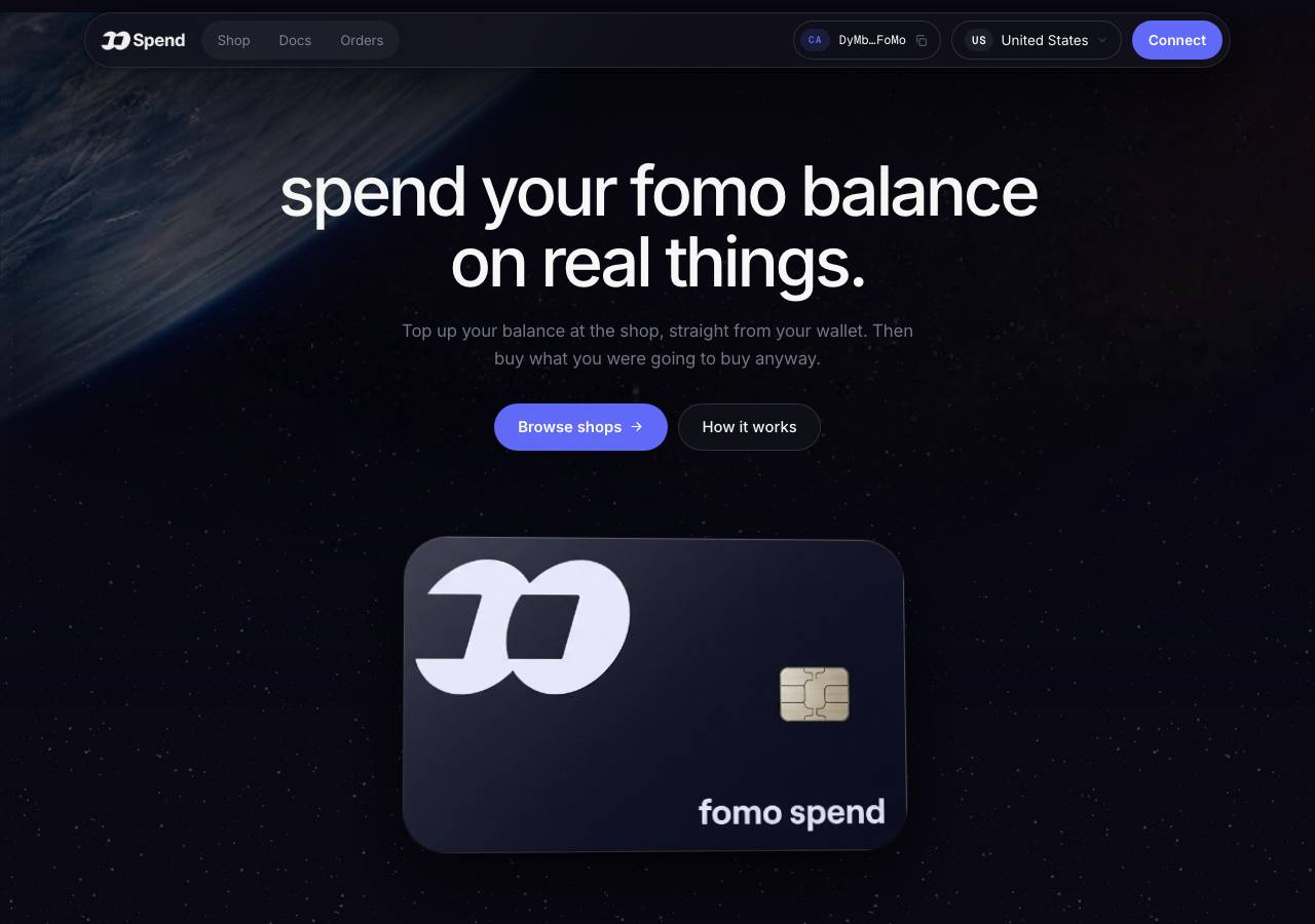 Screenshot of spend.family taken by the zone census on 2026-09-20
