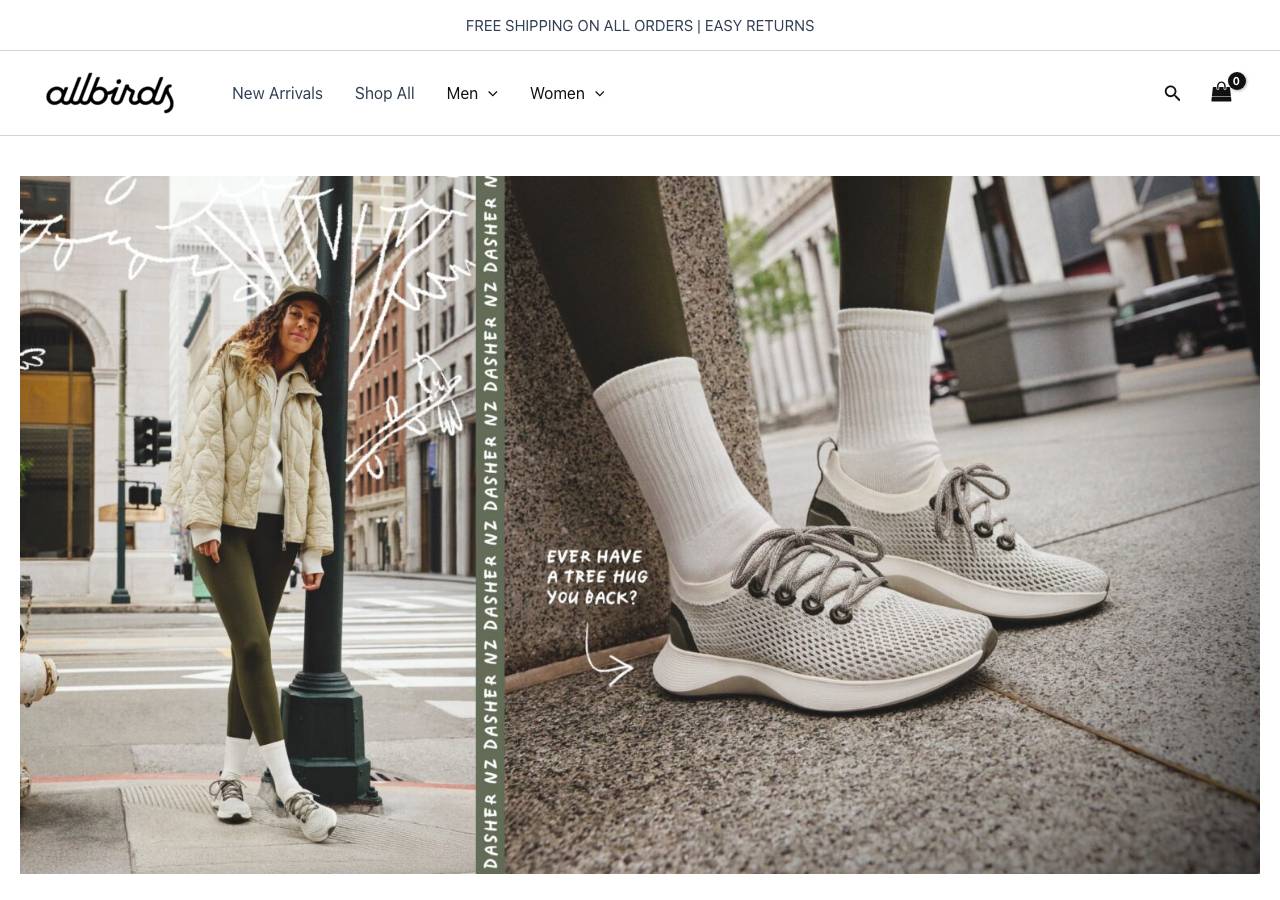 Screenshot of usa-allbirds.shop taken by the zone census on 2026-09-20