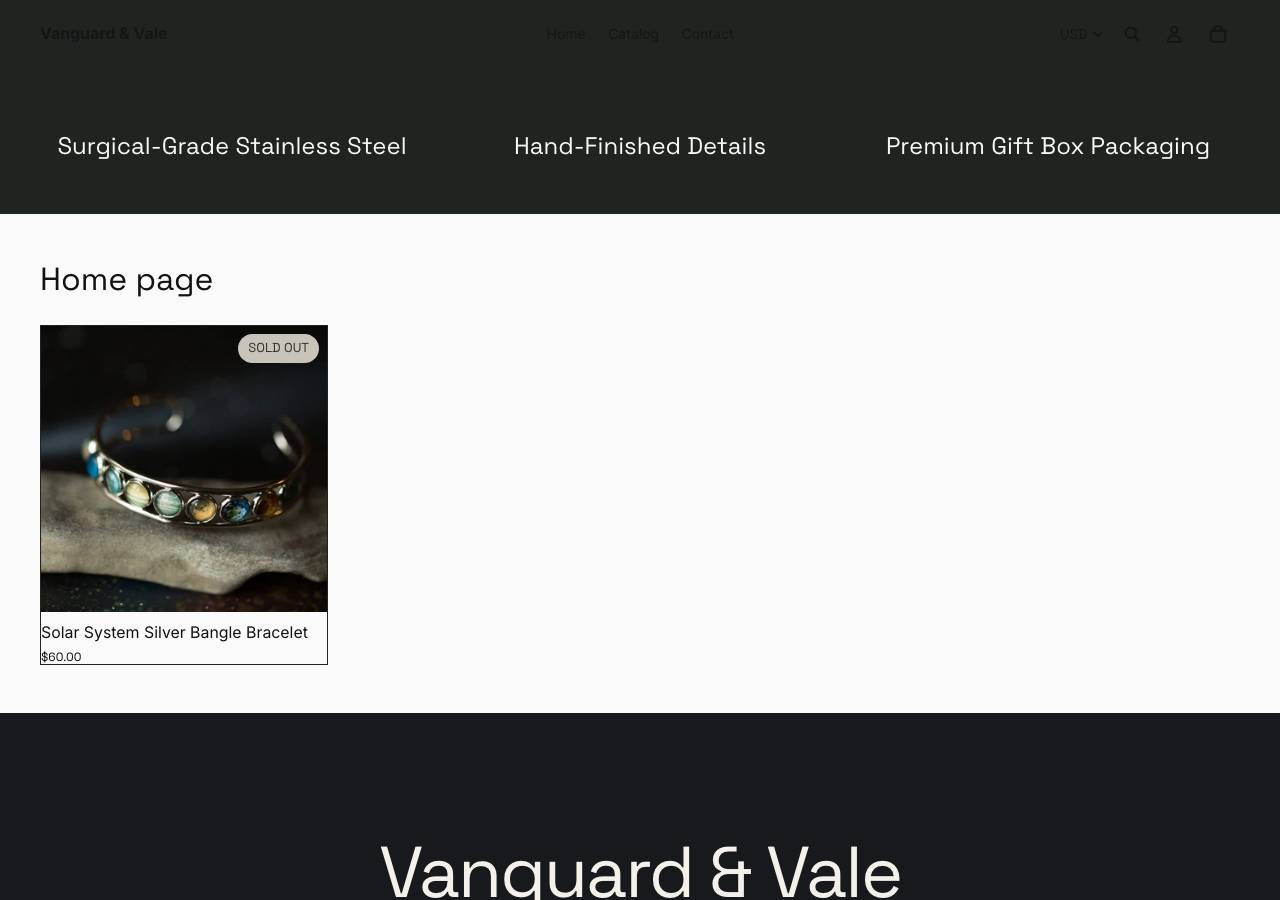 Screenshot of vanguardandvale.store taken by the zone census on 2026-09-20