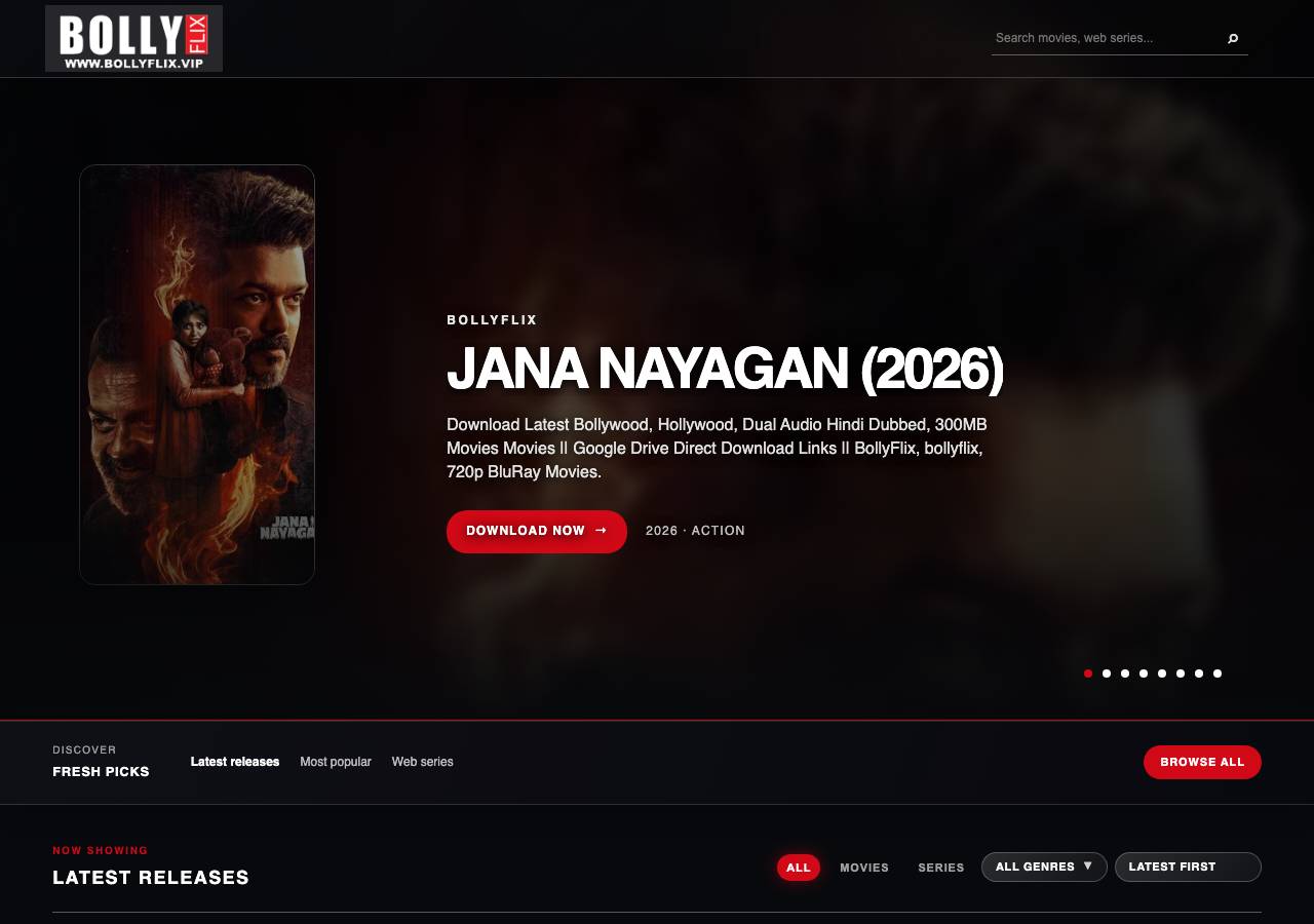 Screenshot of bollyflix.monster taken by the zone census on 2026-09-21