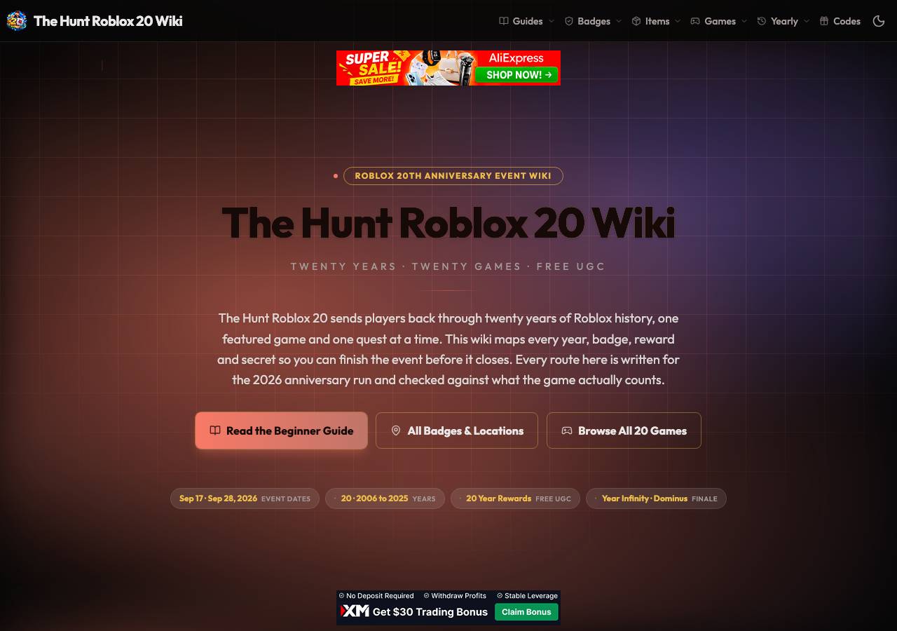 Screenshot of the-hunt-roblox20.wiki taken by the zone census on 2026-09-21