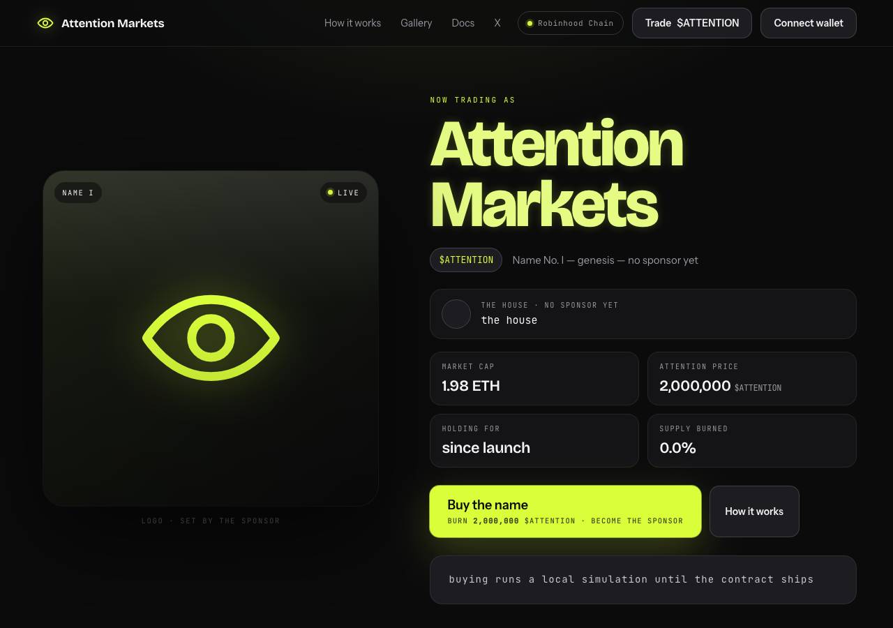 Screenshot of attmarkets.xyz taken by the zone census on 2026-09-22